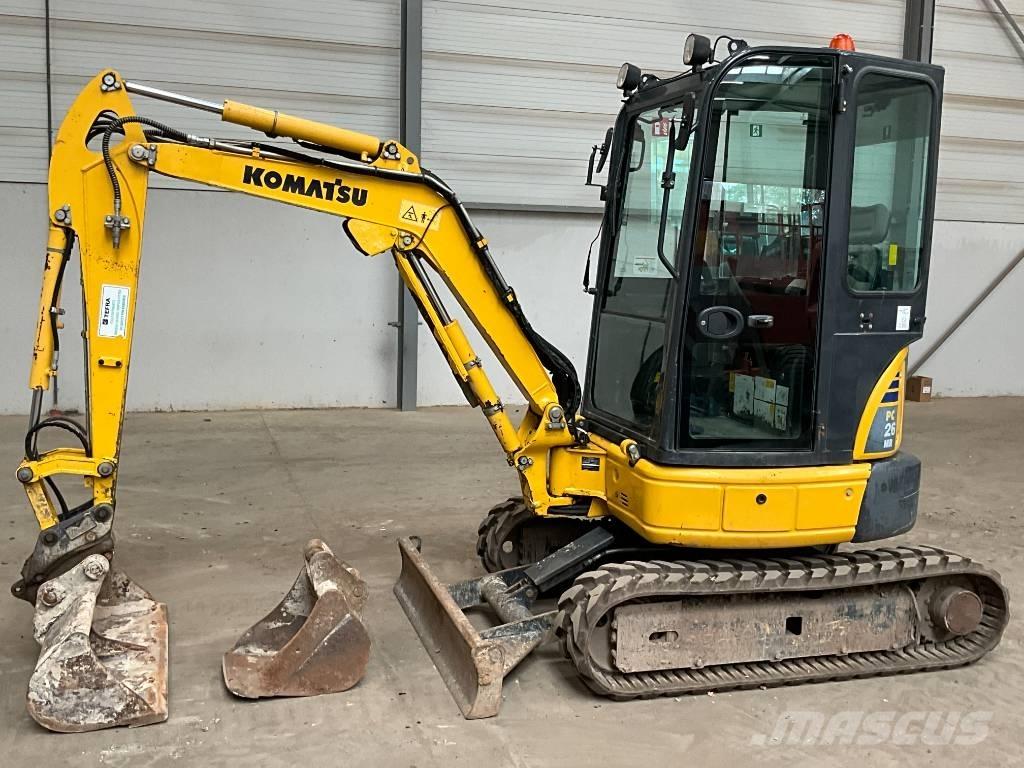 Komatsu PC 26 MR-3 Mini ekskavatörler, 7 tona dek