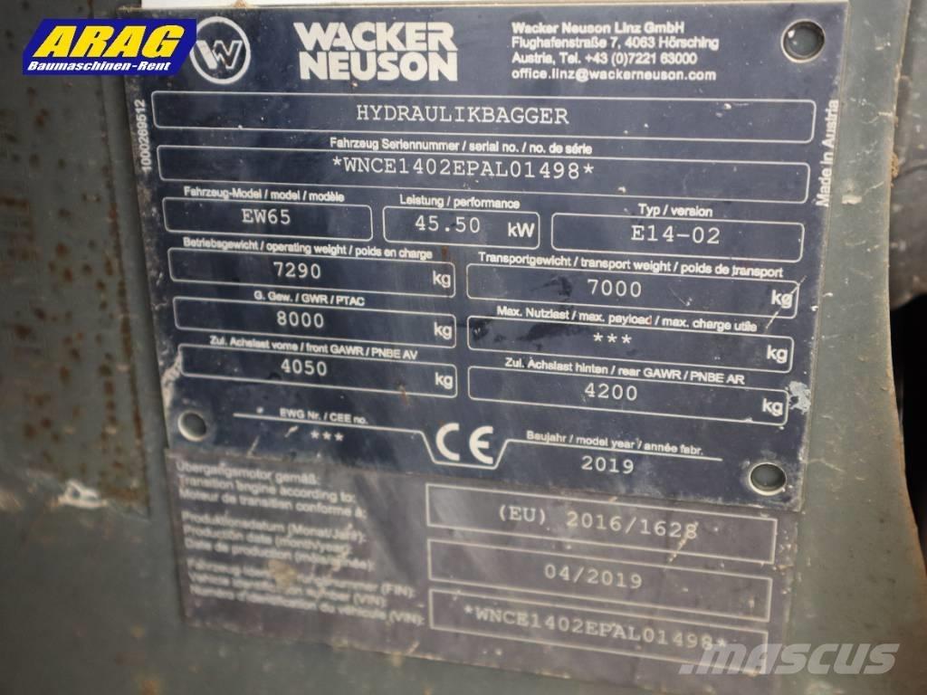 Wacker Neuson EW 65 Lastik tekerli ekskavatörler