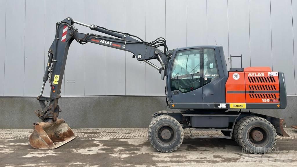 Atlas 150 W Lastik tekerli ekskavatörler