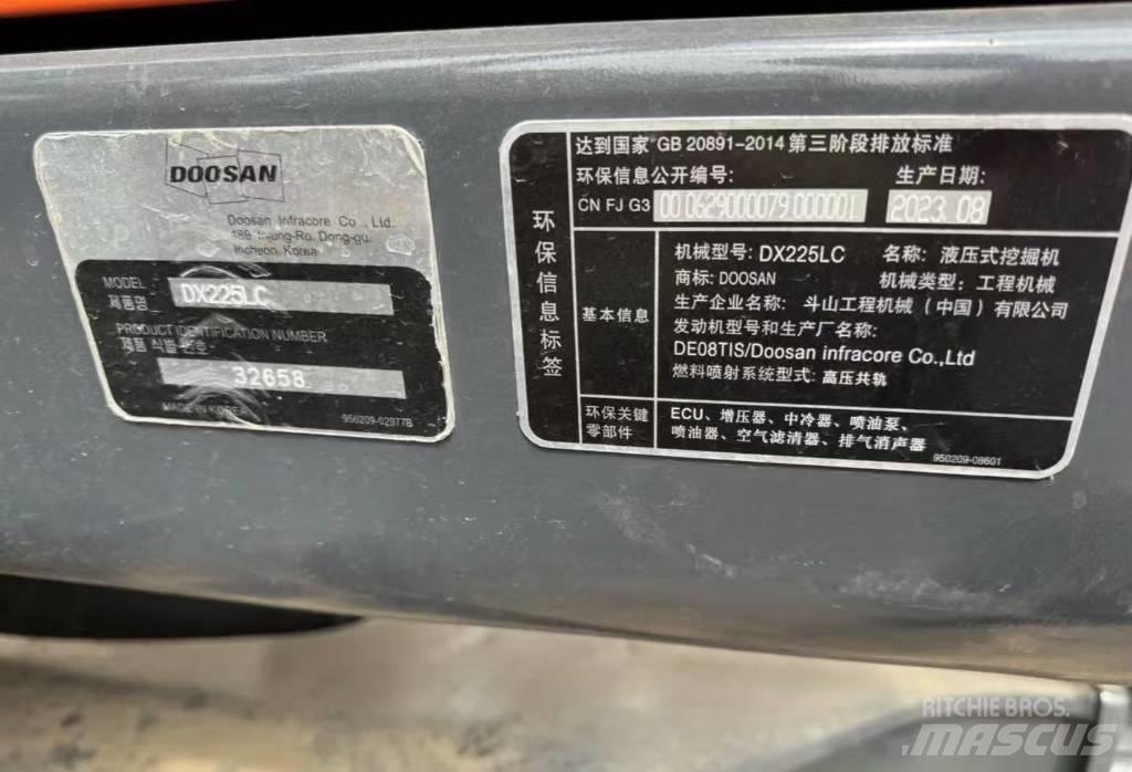Doosan DX 225 Paletli ekskavatörler