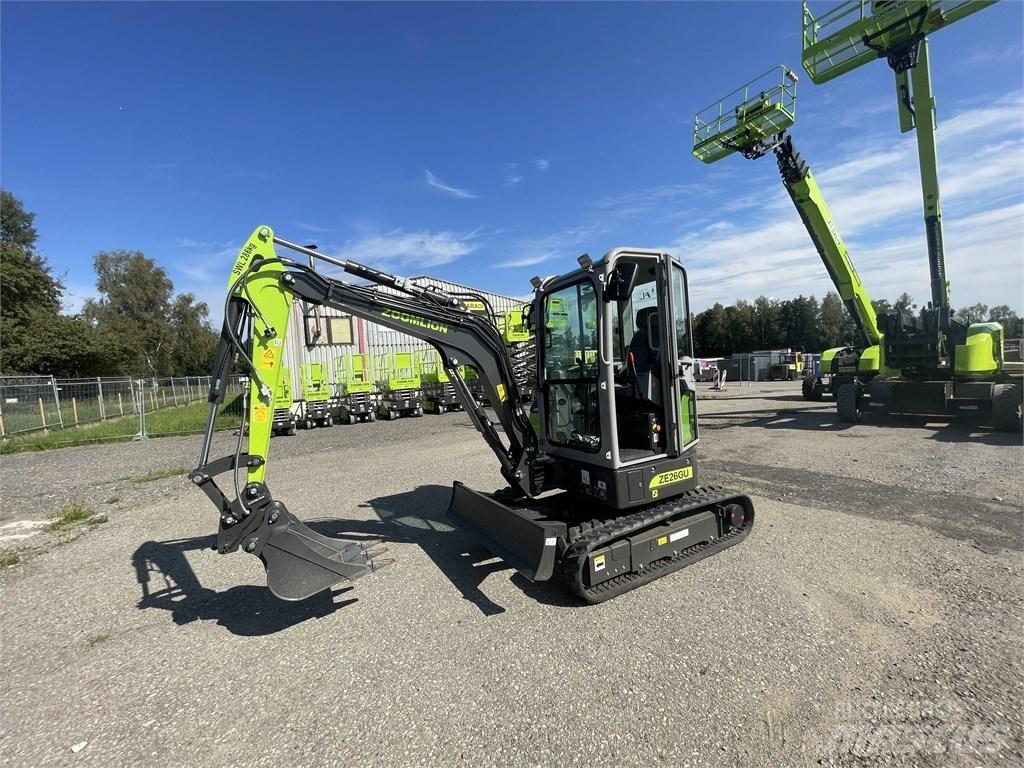 Zoomlion ZE26GU Mini ekskavatörler, 7 tona dek
