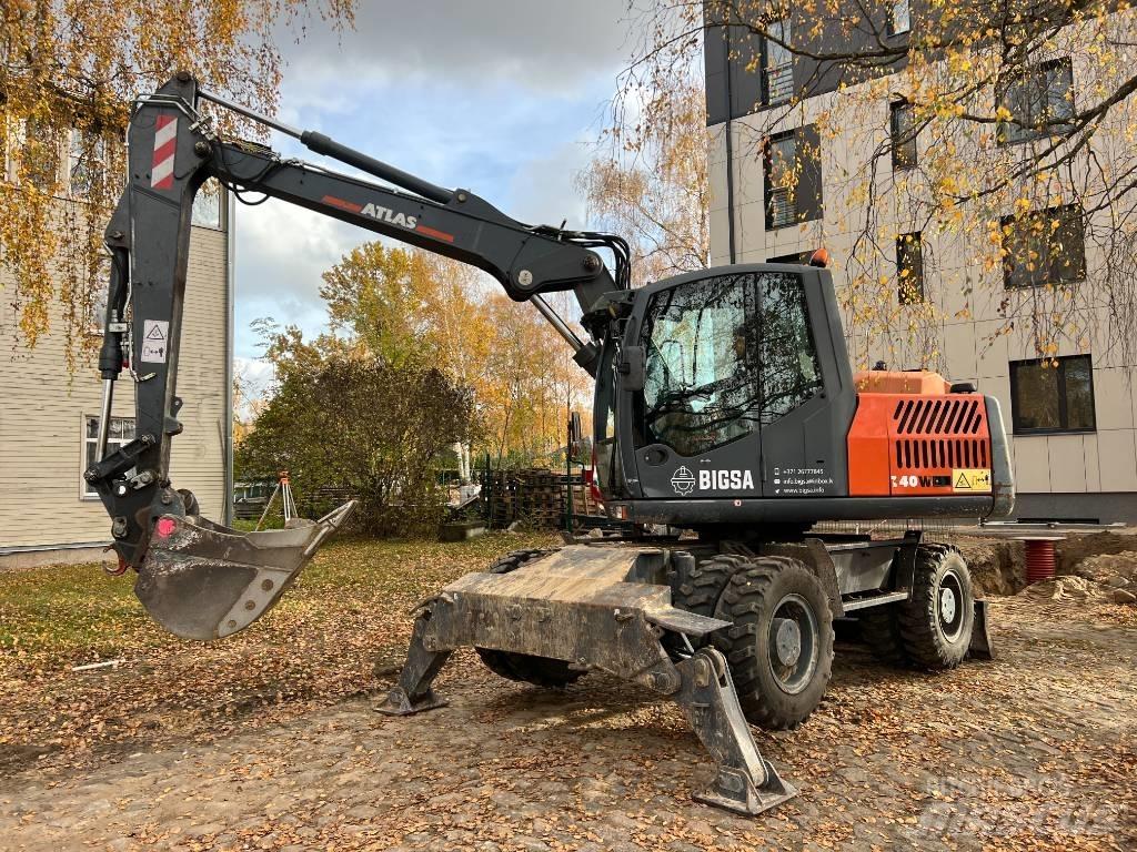 Atlas 140 W Lastik tekerli ekskavatörler