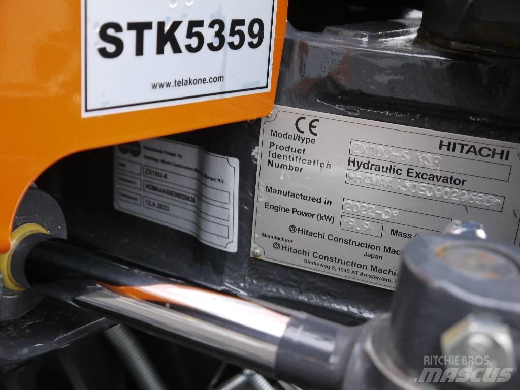 Hitachi ZX 10 U-6 Mini ekskavatörler, 7 tona dek