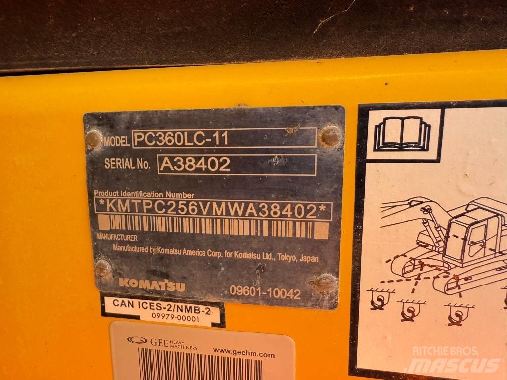 Komatsu PC360LC-11 Paletli ekskavatörler