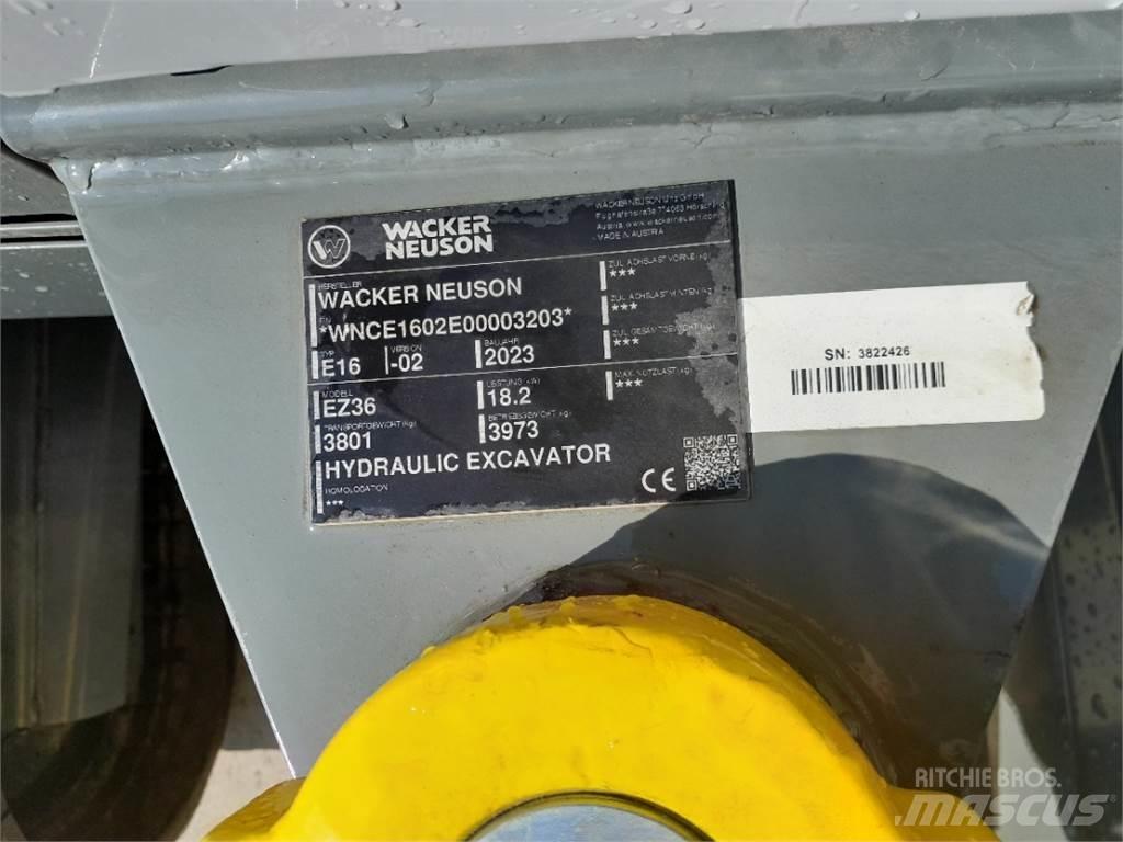 Wacker Neuson EZ36 Mini ekskavatörler, 7 tona dek