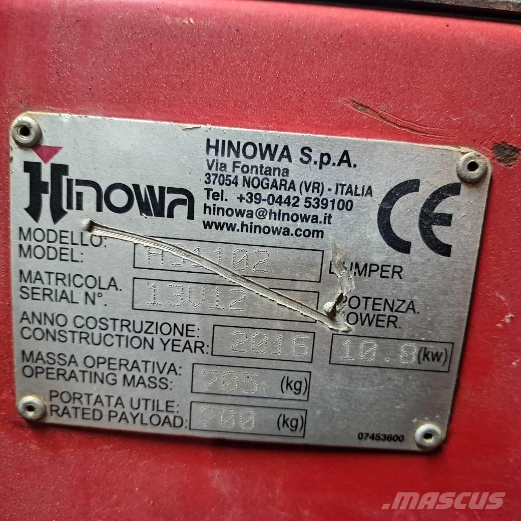 Hinowa HS1102 Paletli damperler