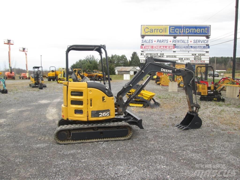 John Deere 26G Mini ekskavatörler, 7 tona dek