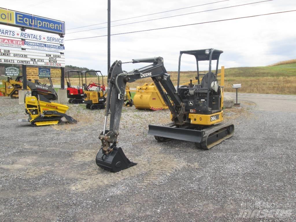 John Deere 26G Mini ekskavatörler, 7 tona dek