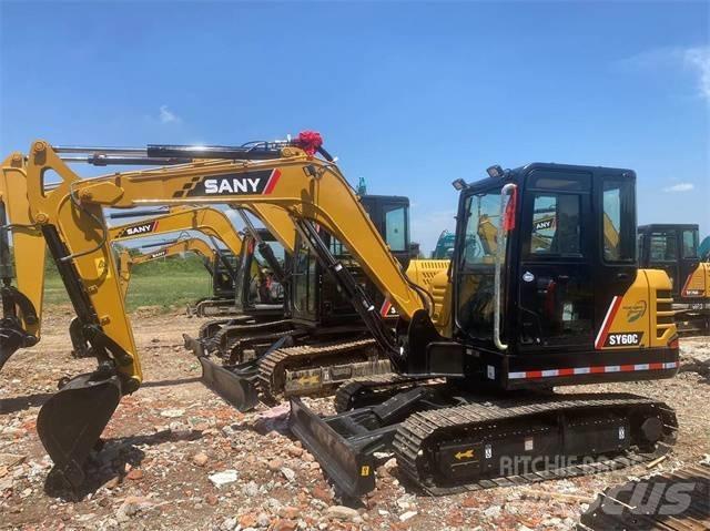 Sany 60C Mini ekskavatörler, 7 tona dek