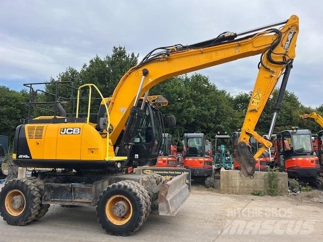JCB JS 145 W Lastik tekerli ekskavatörler