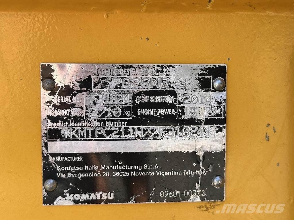 Komatsu PC26MR-3 Mini ekskavatörler, 7 tona dek