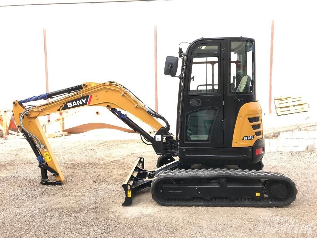 Sany SY 35 U Mini ekskavatörler, 7 tona dek