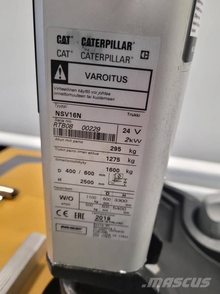 CAT NSV 16N Akülü depo ekipmanları