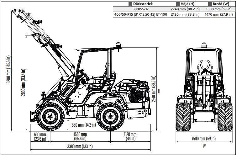 Multione 11.9 K Skid steer loderler