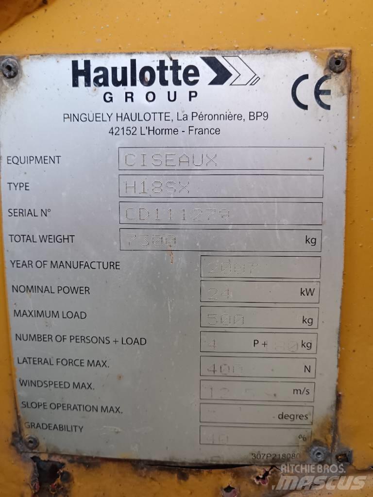 Haulotte H 18 SX Makasli platformlar