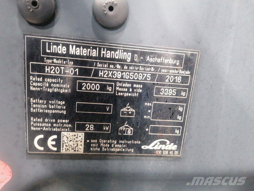 Linde H20T-01 LPG'li forkliftler