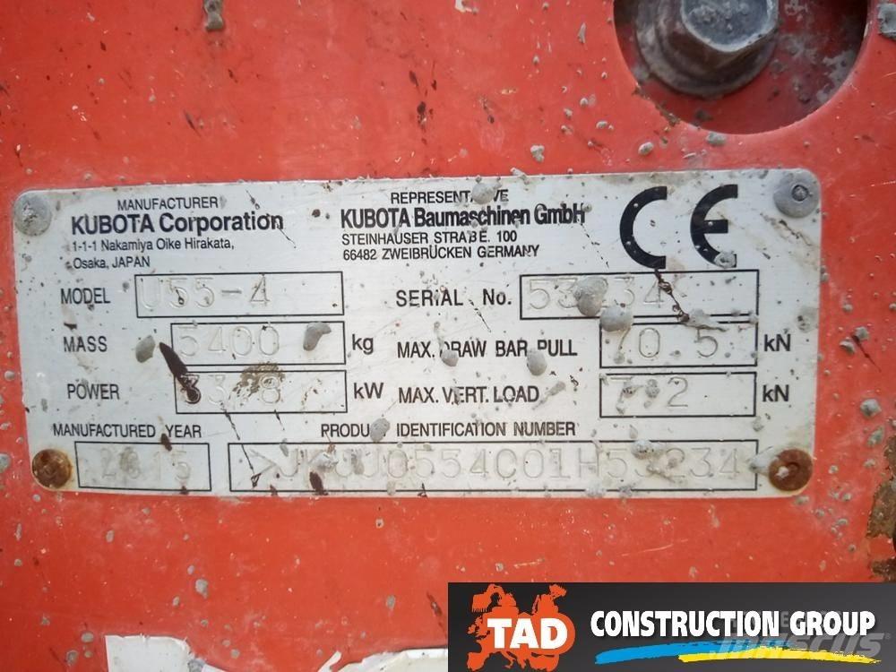 Kubota U 55-4 Mini ekskavatörler, 7 tona dek