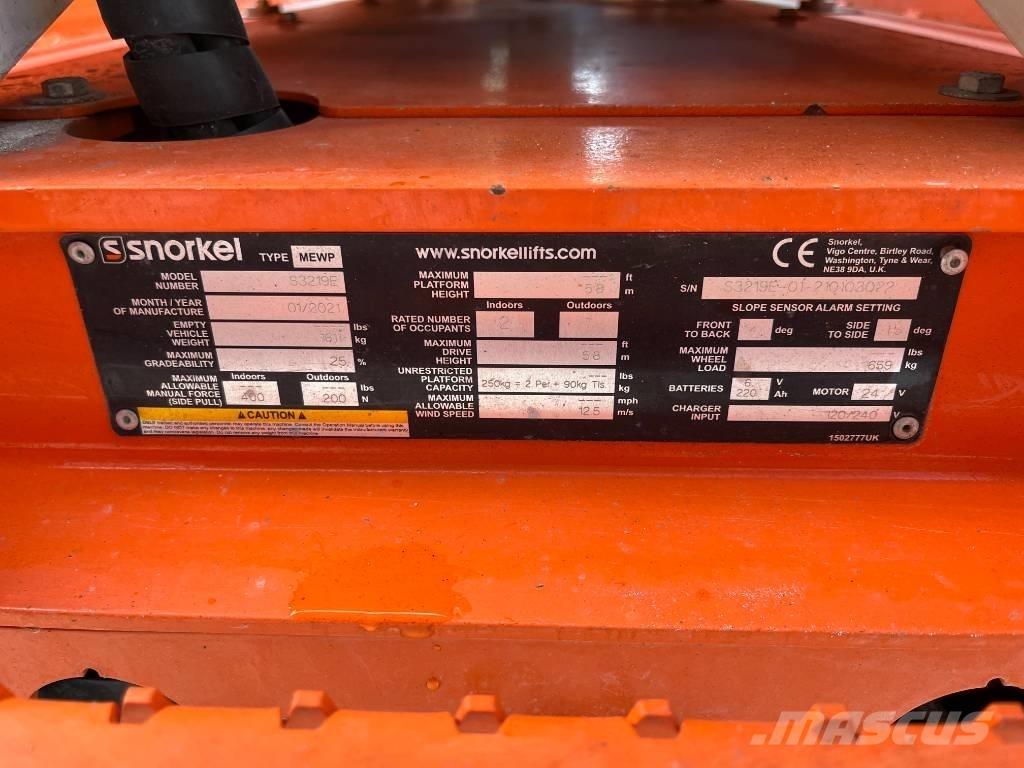 Snorkel S 3219 E Makasli platformlar