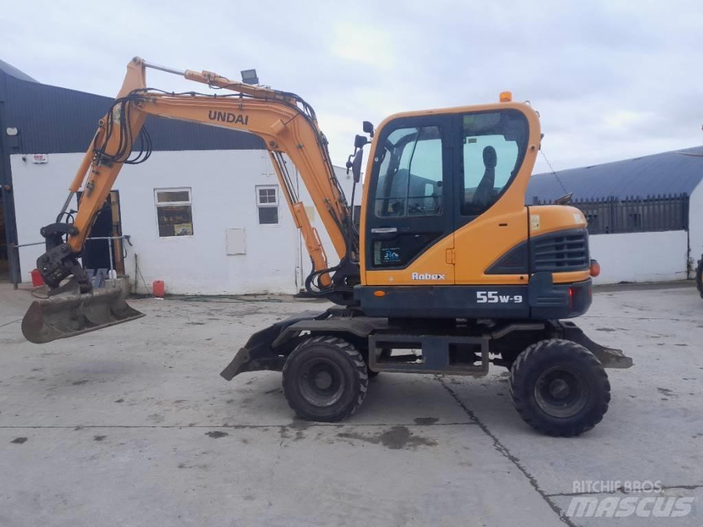 Hyundai R55 W-9 Lastik tekerli ekskavatörler
