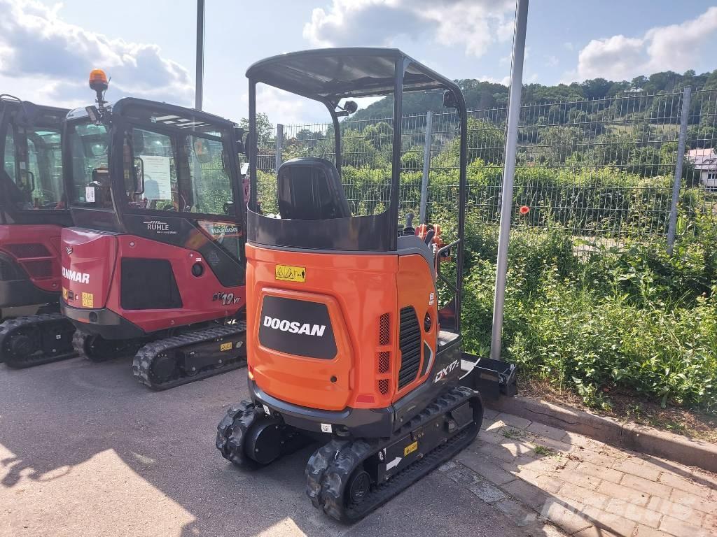 Doosan DX 17 Mini ekskavatörler, 7 tona dek