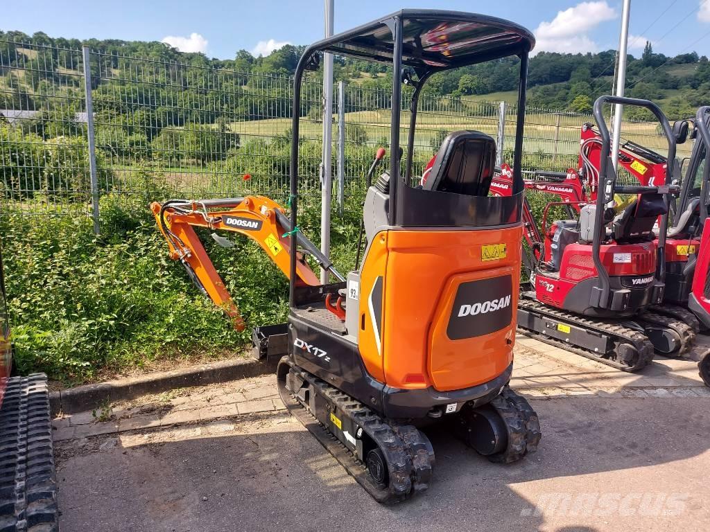 Doosan DX 17 Mini ekskavatörler, 7 tona dek