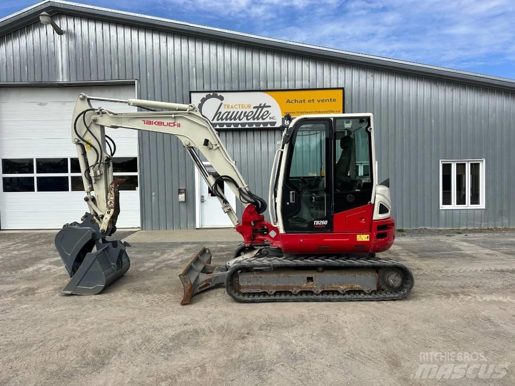 Takeuchi TB 260 Mini ekskavatörler, 7 tona dek
