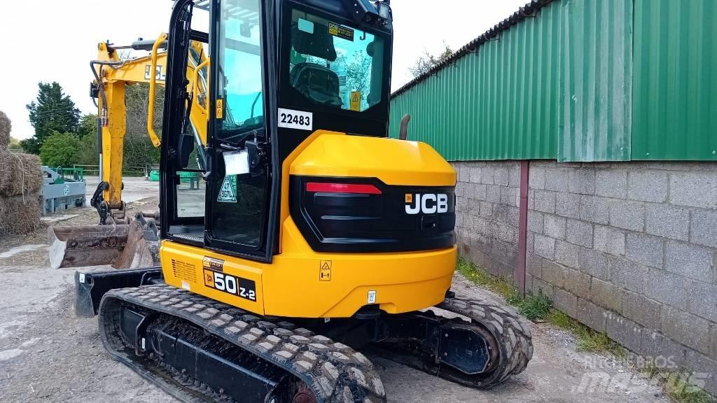 JCB 50 Z-2 Mini ekskavatörler, 7 tona dek