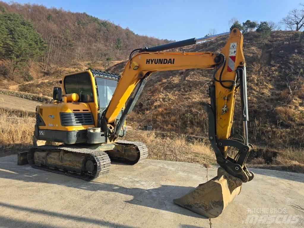 Hyundai Robex 55 Mini ekskavatörler, 7 tona dek