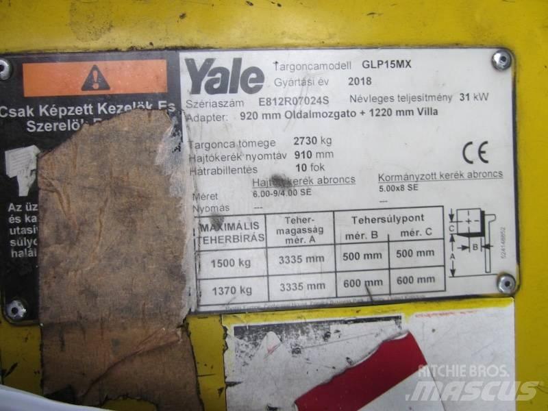 Yale GLP15MX LPG'li forkliftler