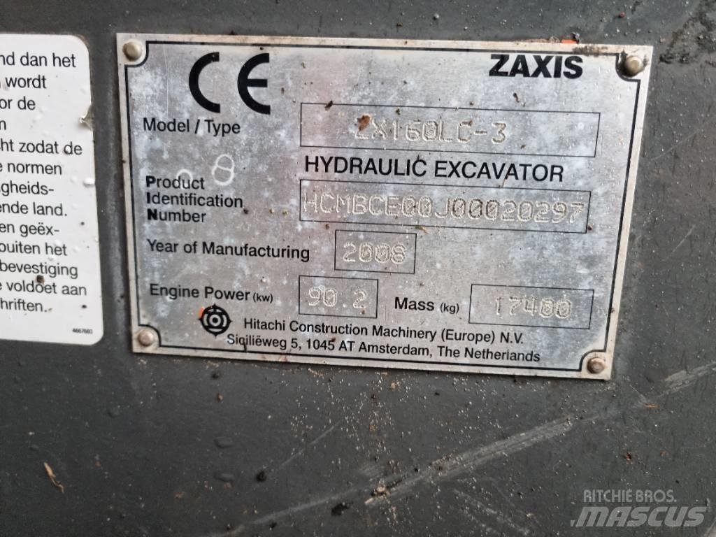 Hitachi ZX 160 Paletli ekskavatörler