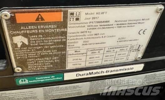 Hyster H 3.0 FT Dizel forkliftler