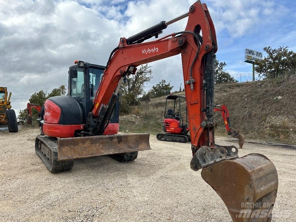 Kubota KX 055-4 Mini ekskavatörler, 7 tona dek