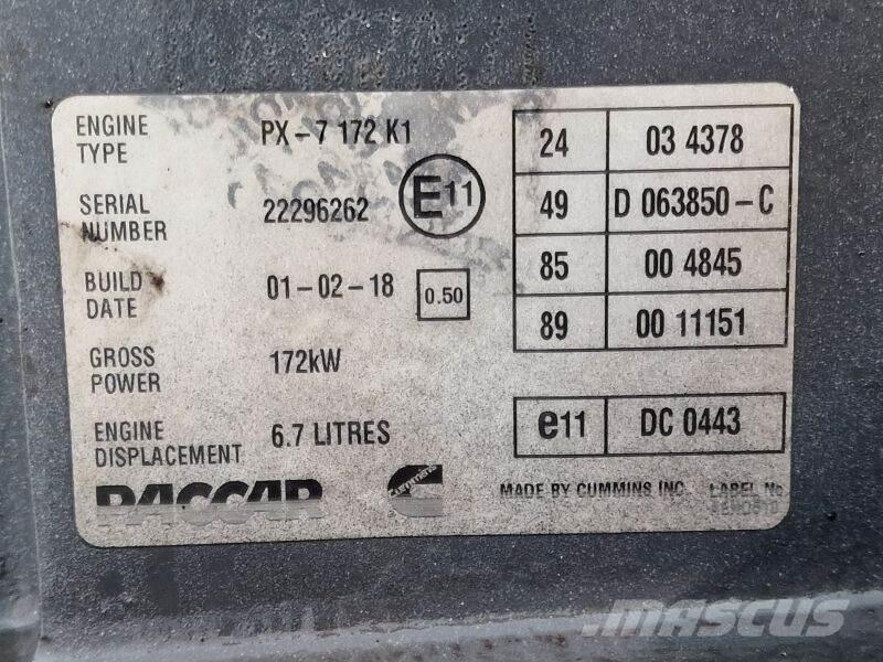 DAF PX-7 172 K1 Motorlar