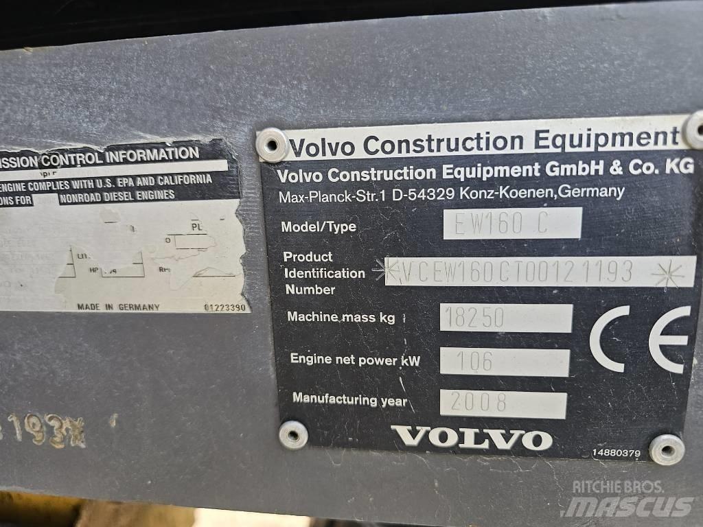 Volvo EW 160 C Lastik tekerli ekskavatörler