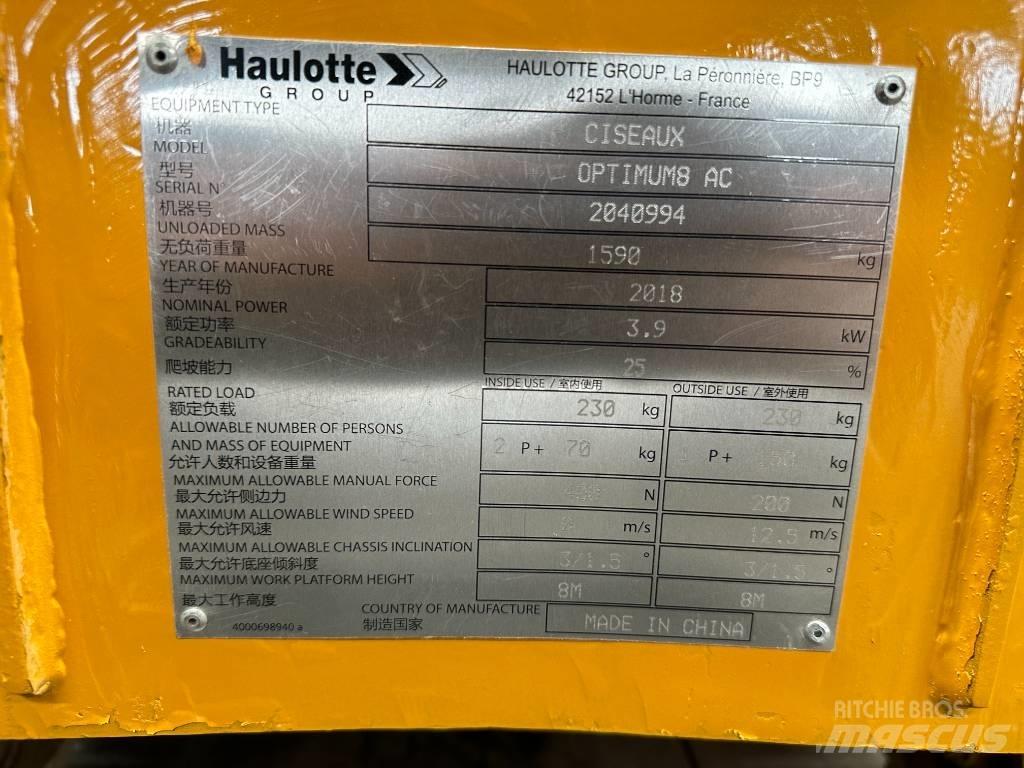 Haulotte OPTIMUM 8 Makasli platformlar