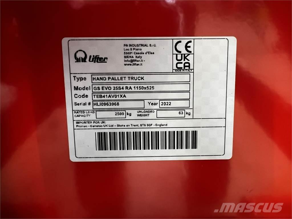 Pramac GS EVO 25 Transpaletler