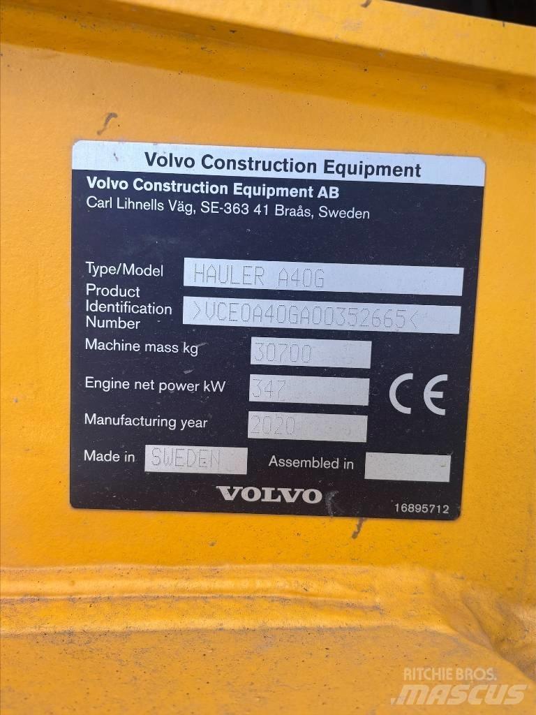 Volvo A40G Belden kirma kaya kamyonu