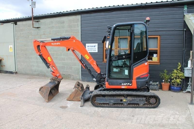 Kubota U 27-4 Mini ekskavatörler, 7 tona dek