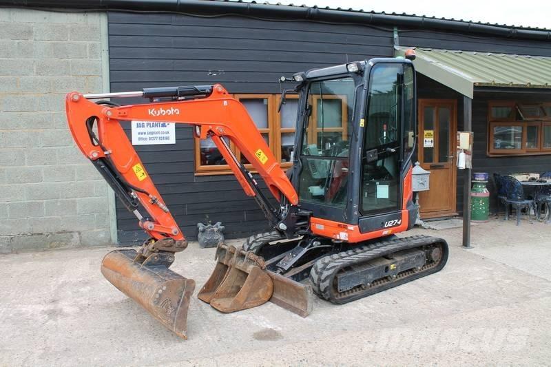 Kubota U 27-4 Mini ekskavatörler, 7 tona dek