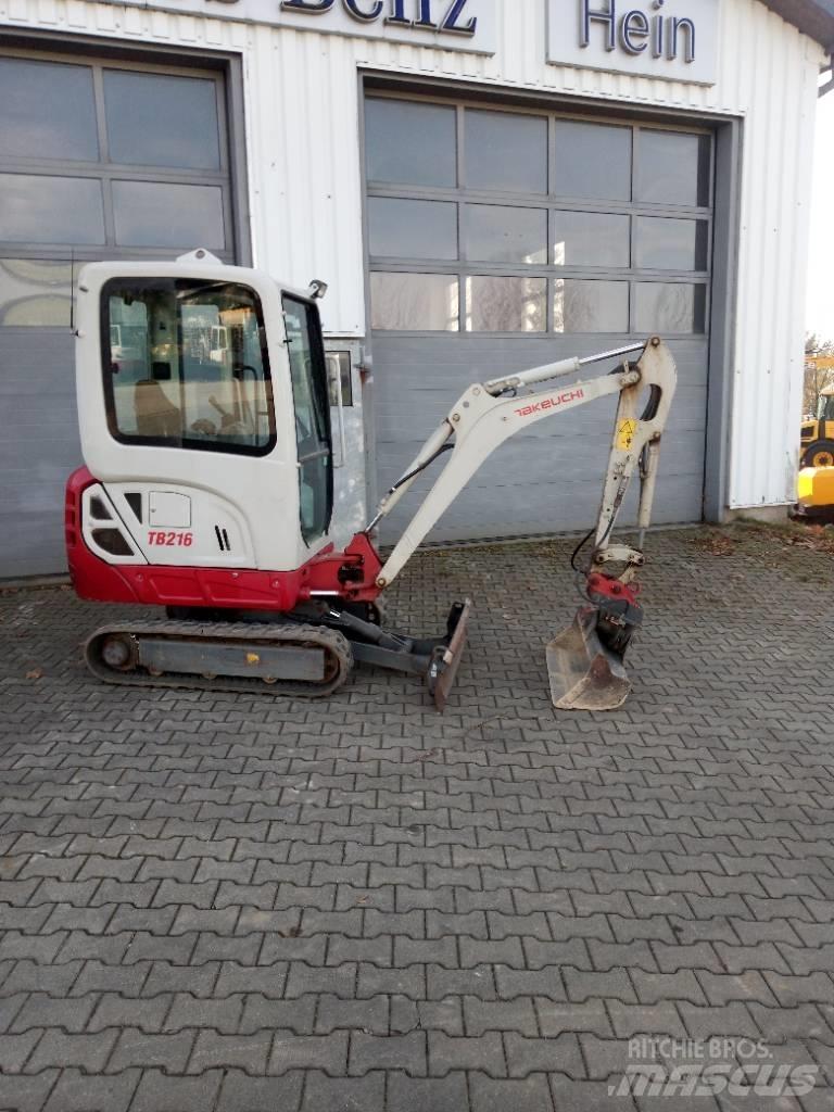 Takeuchi TB 216 Mini ekskavatörler, 7 tona dek