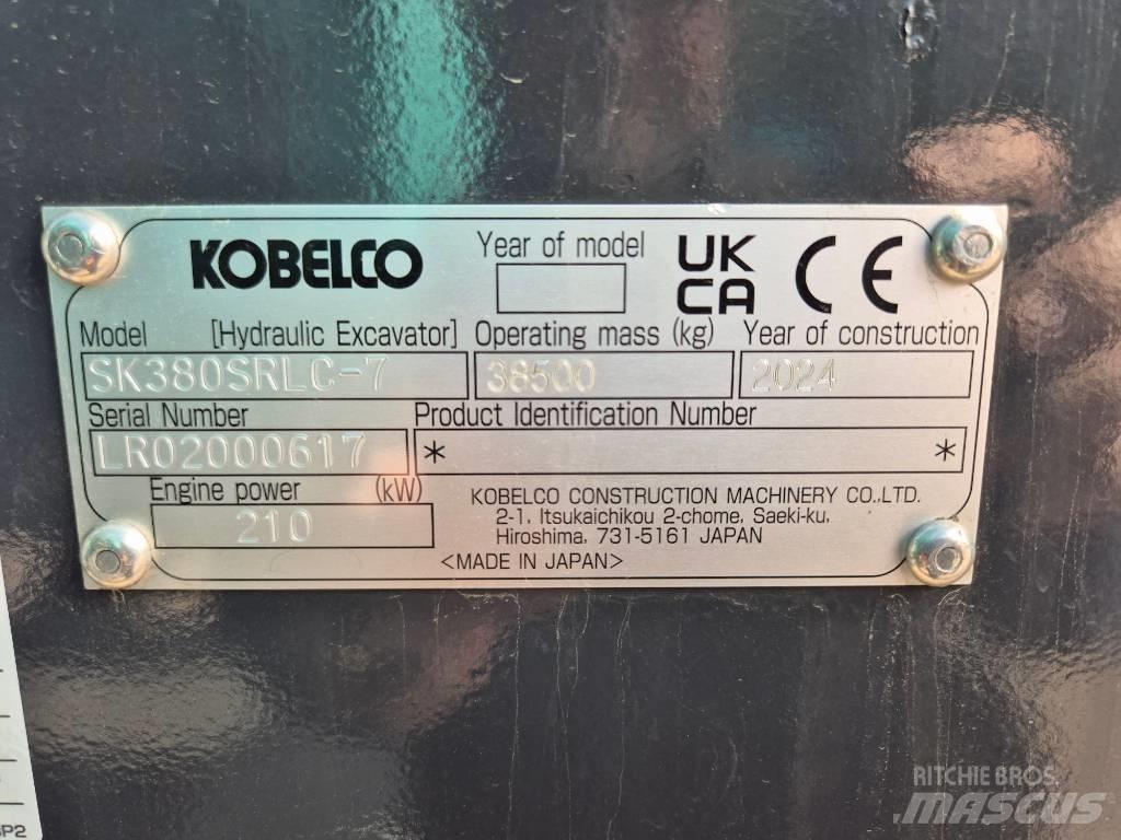 Kobelco SK380SRLC Paletli ekskavatörler