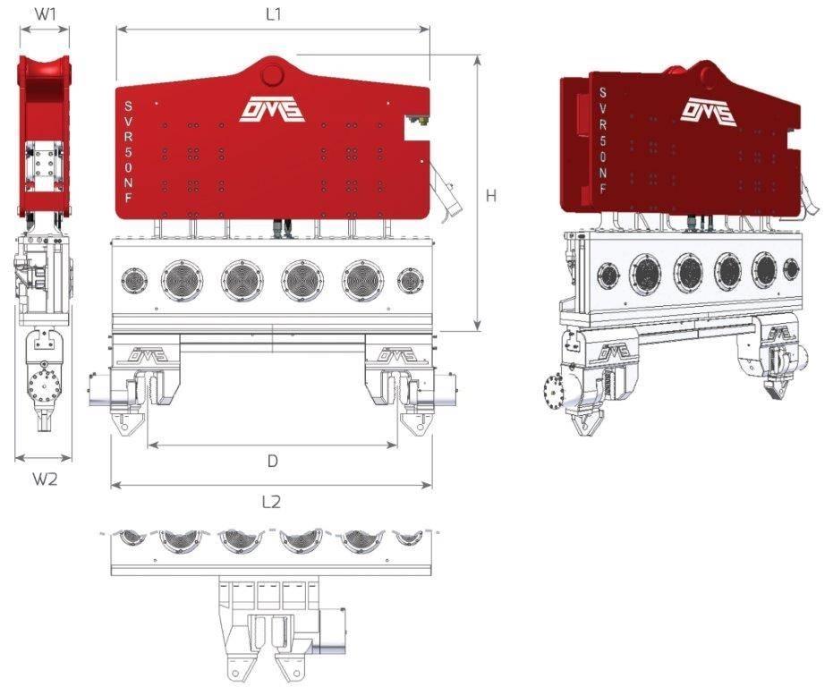  SVR 50NF Titreşimli kazık çakıcıları
