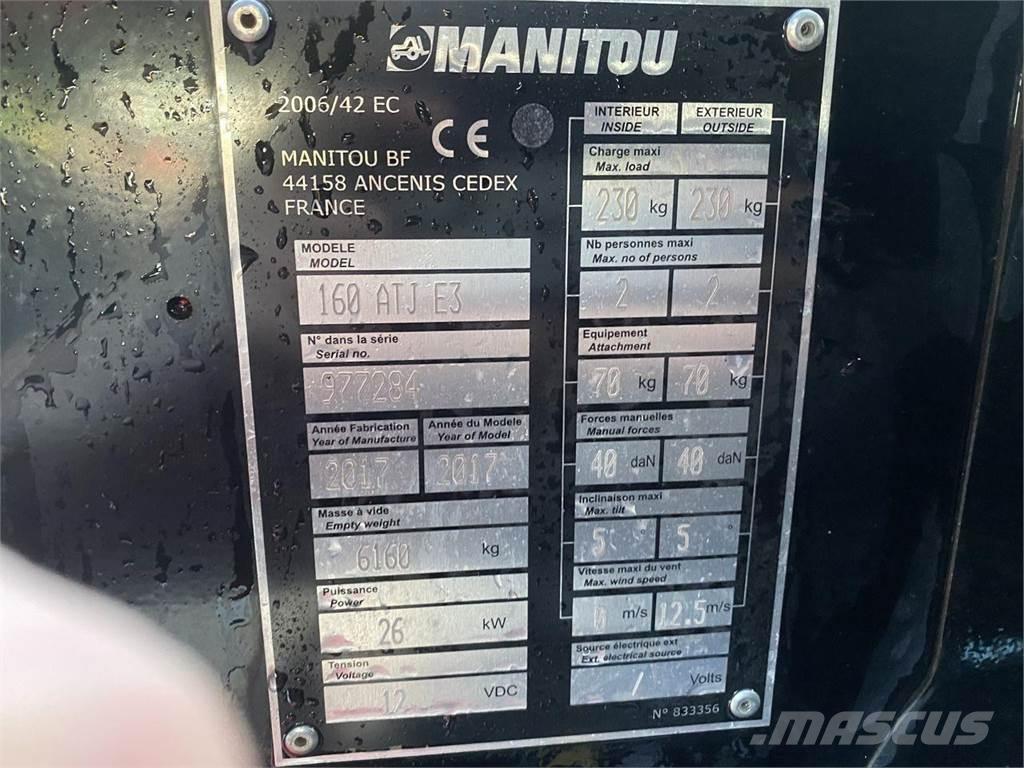 Manitou 160ATJ RC Körüklü personel platformları