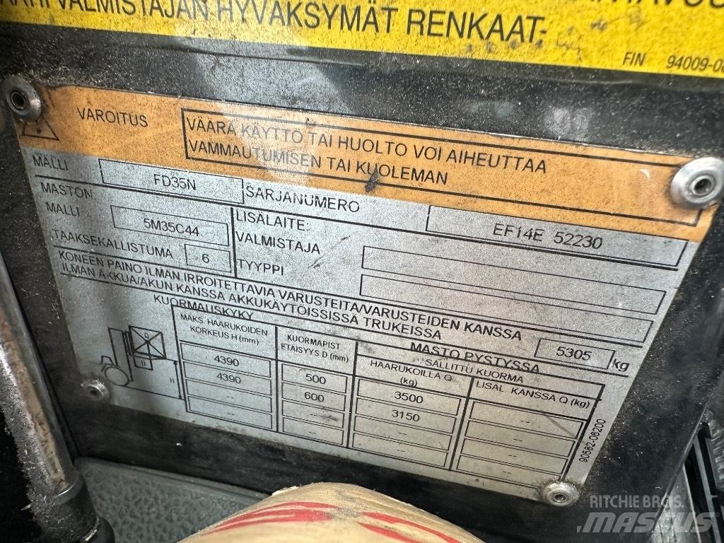 Mitsubishi FD 35 N Dizel forkliftler