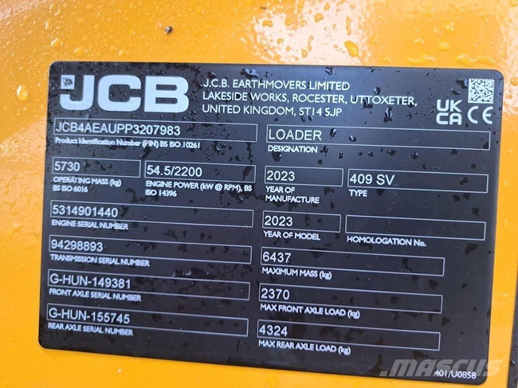 JCB 409 SV NE Tekerlekli yükleyiciler