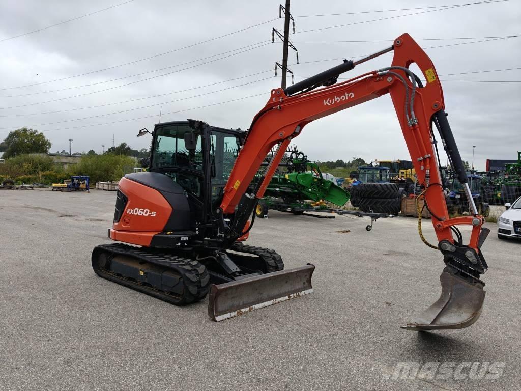 Kubota KX 060-5 Mini ekskavatörler, 7 tona dek