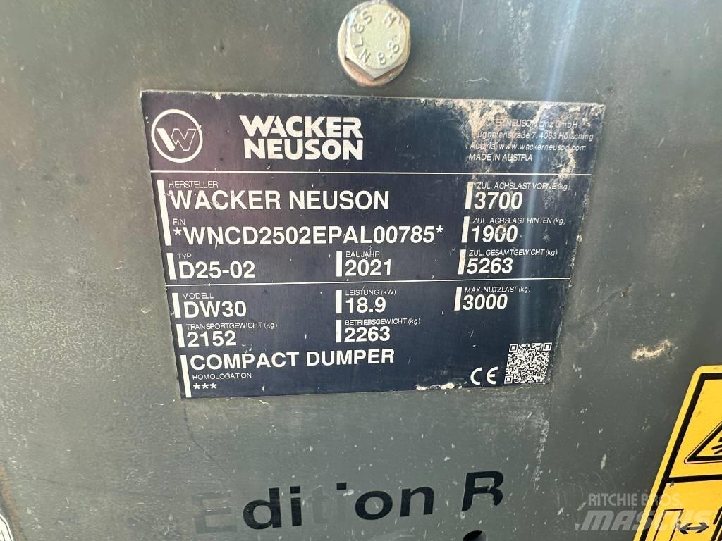 Wacker Neuson DW 30 Belden kirma kamyonlar