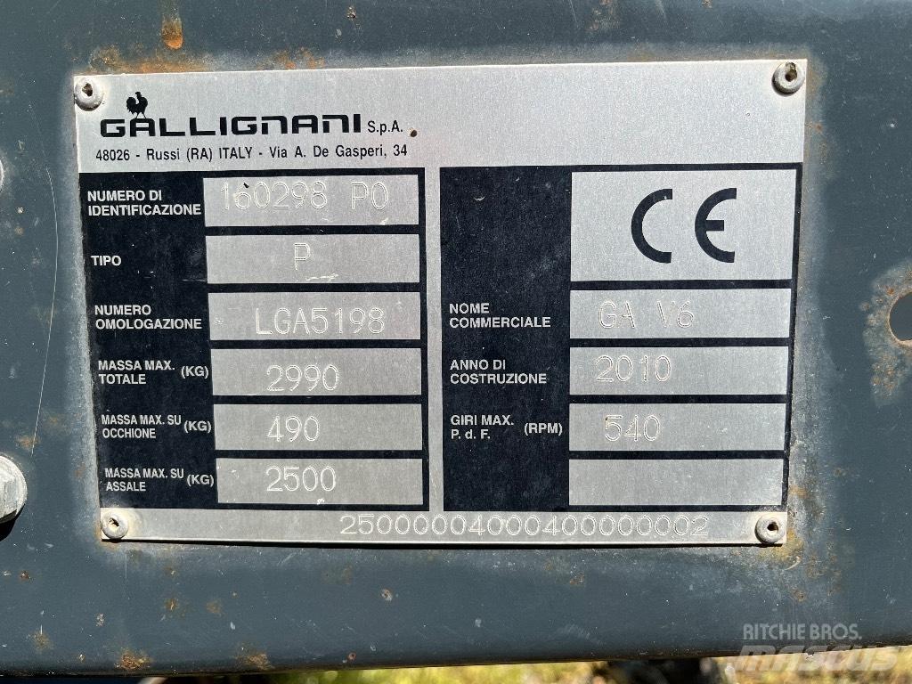 Gallignani GA V6 Rulo balya makinalari