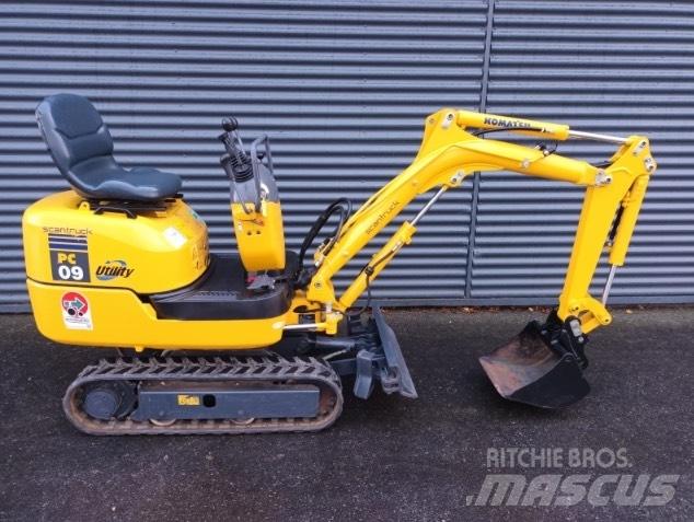 Komatsu PC 9 Mini ekskavatörler, 7 tona dek