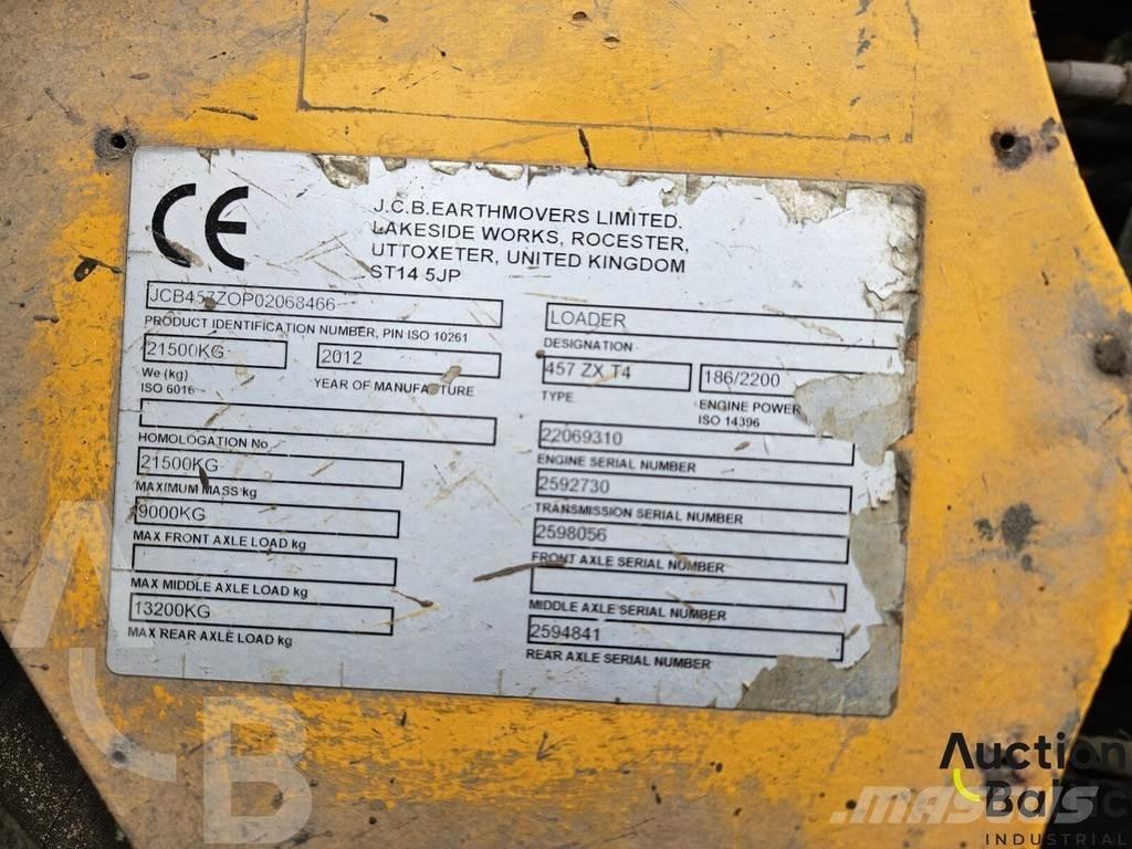 JCB 457 ZX Tekerlekli yükleyiciler